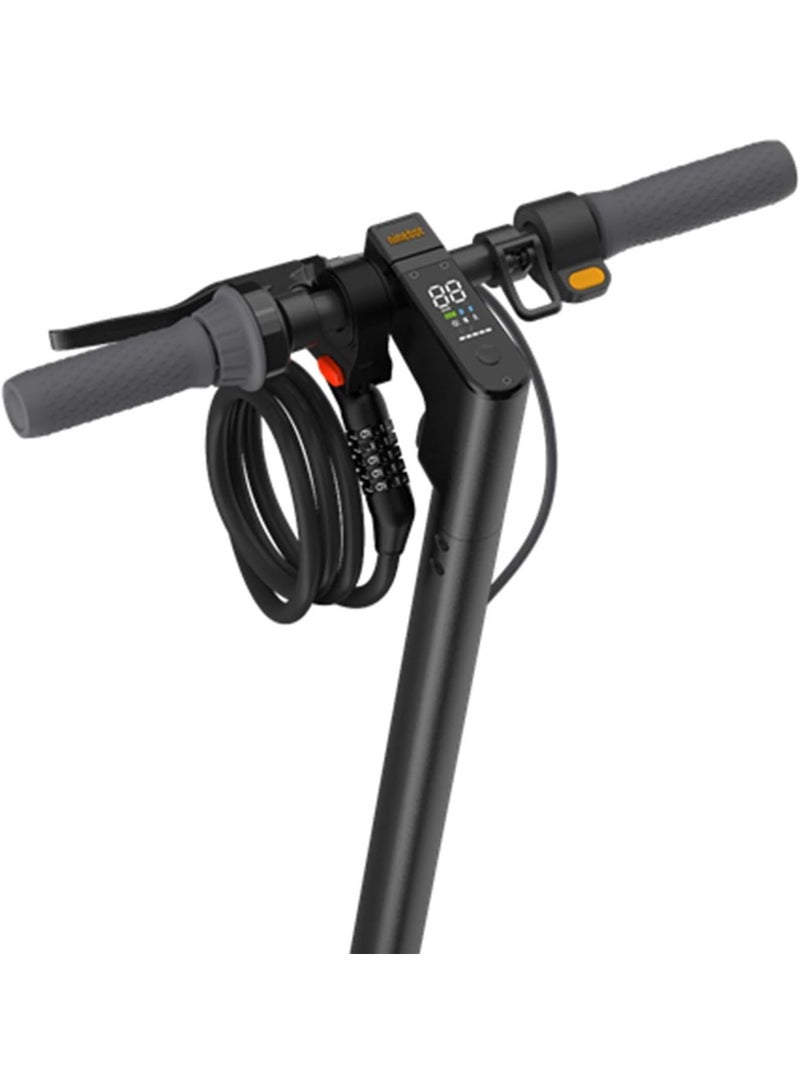 5-Digit Combination Cable Lock for Bikes and Scooters, Black, Large - Image 4